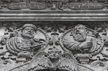 Part of the altar of the Chapel of Boim in Lviv, Ukraine.