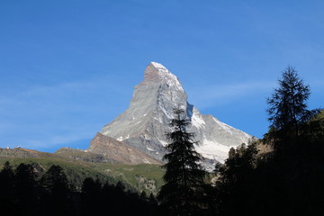 Matterhorn summer time midday 