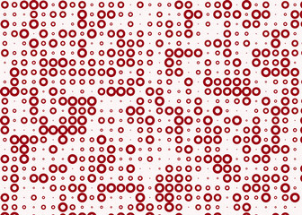 Abstract Color Halftone Dots generative art background illustration