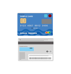 クレジットカード裏表のイラスト