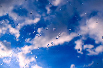 water splash in the sky