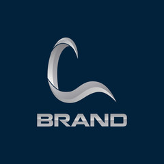 Fototapeta premium modern initial L logo creative concept