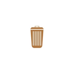 trash icon logo template vector illustration