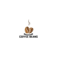 vector coffee beans template vector icon illustration