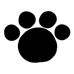 可愛い動物の足跡