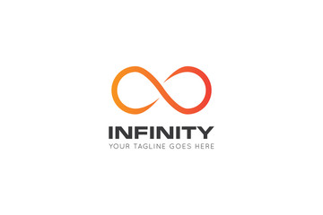 infinity logo, icon, symbol vector illustration design template
