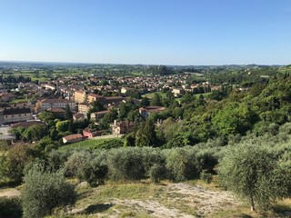 Fototapeta na wymiar panoramic view of the city of Vittorio Veneto