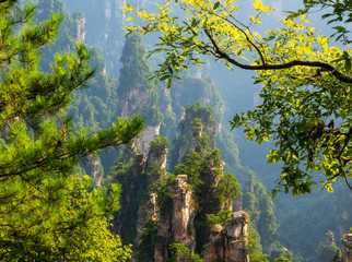 mountains in Zhangjiajie national park, China