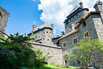 Fototapeta na wymiar Walls and towers of castle Ramingstein in state of Salzburg, Austria