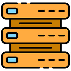 Fototapeta premium database vector illustration icon