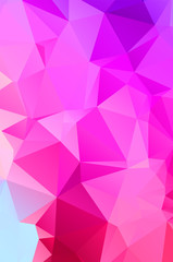 Purple vivid  vector texture with triangular style. Illustration with set of colorful
