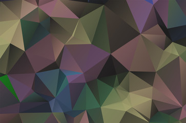 Dark Multicolor vector texture with colored Low Poly background Decorative vector