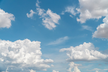 Naklejka na ściany i meble Beautiful sky with cloud in a holiday for background or wallpaper.