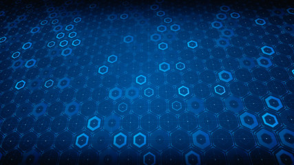 Hexagon design of future technology digital abstract background concept