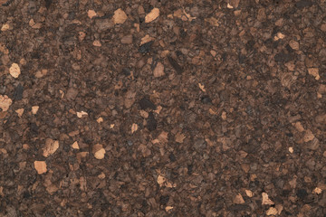 Texture of dark cork surface
