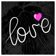 The vector lettering phrase 