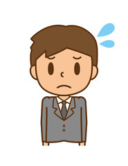 ビジネスマン　困る