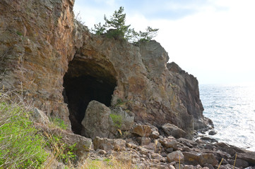 男鹿半島カンカネ洞