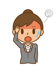 キャリアウーマン　風邪　発熱　高熱