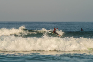 surfer in action in the waves
