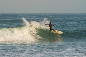 surfer in action in the waves