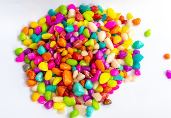 Tiny colorful stones