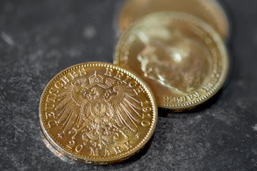 Deutsche Goldmünzen, 20 Mark, Kaiserreich