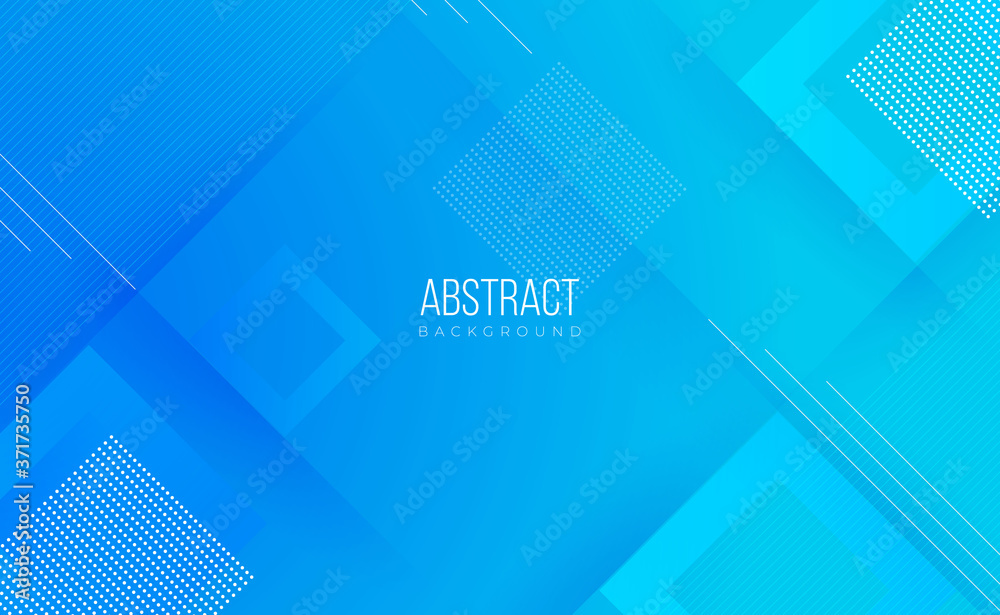 Wall mural Modern professional blue vector Abstract Technology business background with lines and geometric shapes