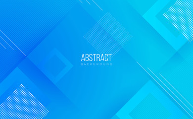 Modern professional blue vector Abstract Technology business background with lines and geometric shapes