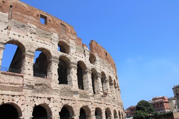 Obraz premium Colosseum Rome Italy also known as the Flavian Amphitheatre