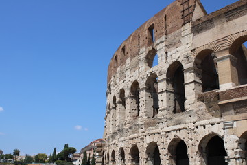 Obraz premium Colosseum Rome Italy also known as the Flavian Amphitheatre