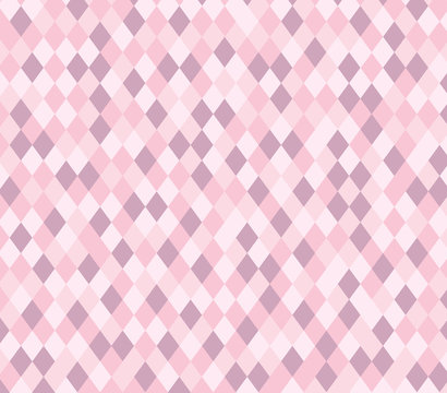 Pink rhombus abstract pattern. Abstract rhombus mosaic background.