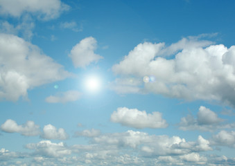 Cloudy sky background