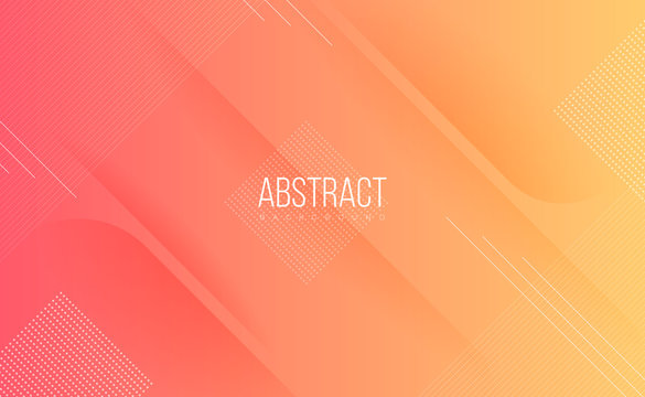 Modern professional peach orange vector Abstract Technology business background wallpaper with lines  and shadows