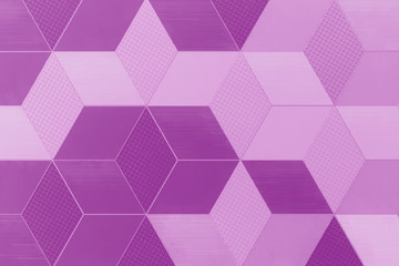 Obraz premium Colorful hexagon 3D abstract background. Bees cells honeycomb texture. Three-dimensional render illustration.