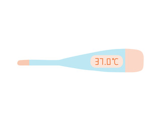 Vector illustration of electronic medical thermometer
