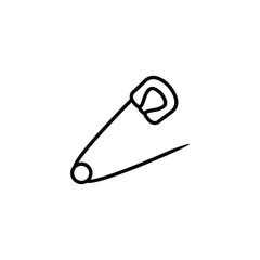 brooch thin icon isolated on white background, simple line icon for your work.