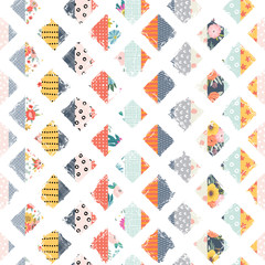 Template seamless abstract pattern. Freehand drawing