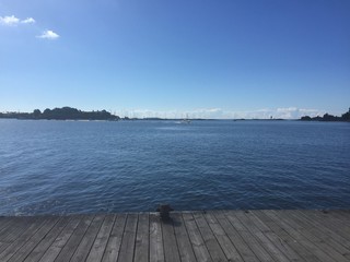 Obraz premium pier on the lake