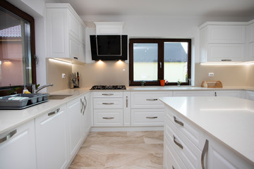  Interior of a rich house kitchen.