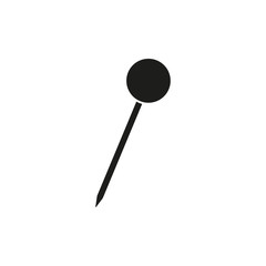 Pushpin icon. Map pin. Vector. Isolated. 