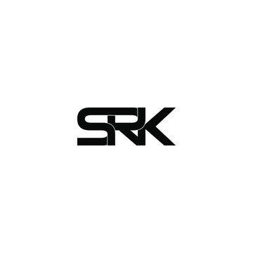 srk letter original monogram logo design