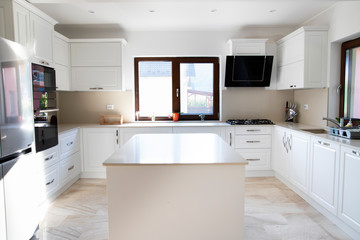  Interior of a rich house kitchen.