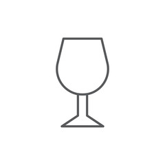 Glass icon. Beverage symbol modern, simple, vector, icon for website design, mobile app, ui. Vector Illustration