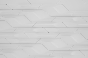 High technology abstract background. Cyberpunk wall with the lights. Three-dimensional render illustration.