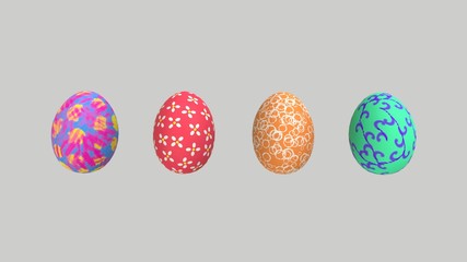 colorful easter eggs