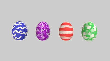colorful easter eggs