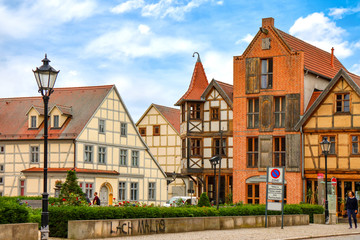Tangermünde,Altstadtszene Marktplatz