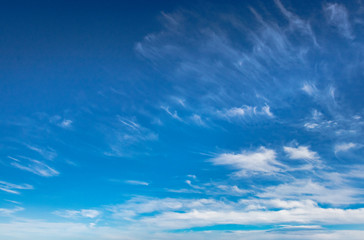 Naklejka na ściany i meble blue sky bright with cloud patch amazing nature art