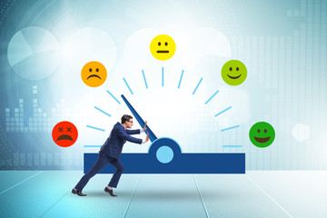 Concept of customer satisfaction with meter